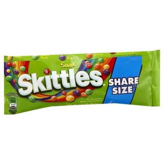 Skittles USA (SOUR POWDER COATED) Fruit Chewy Candy With Sour Powder 93.6g Share Size Packet