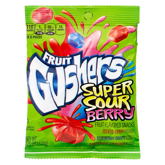 1x SUPER SOUR BERRY GUSHERS