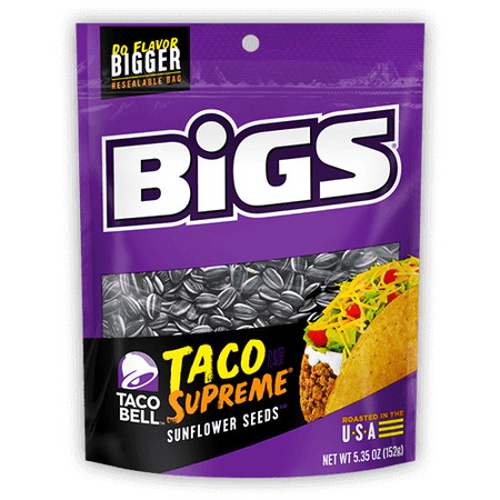 BIGS TACO BELL TACO SUPREME SUNFLOWER SEEDS 152G
