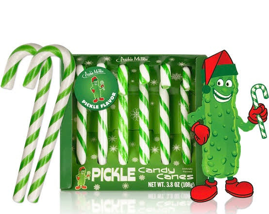 PICKLE FLAVOURED CANDY CANES